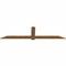 Ekena Millwork Eugene Smooth Timber Gable Bracket, Western Red Cedar, 96"W x 24"H x 1 1/2"D x 5 1/2"F, 6/12 Pitch GBW096X24X0206EUG00SWR - alternate 3